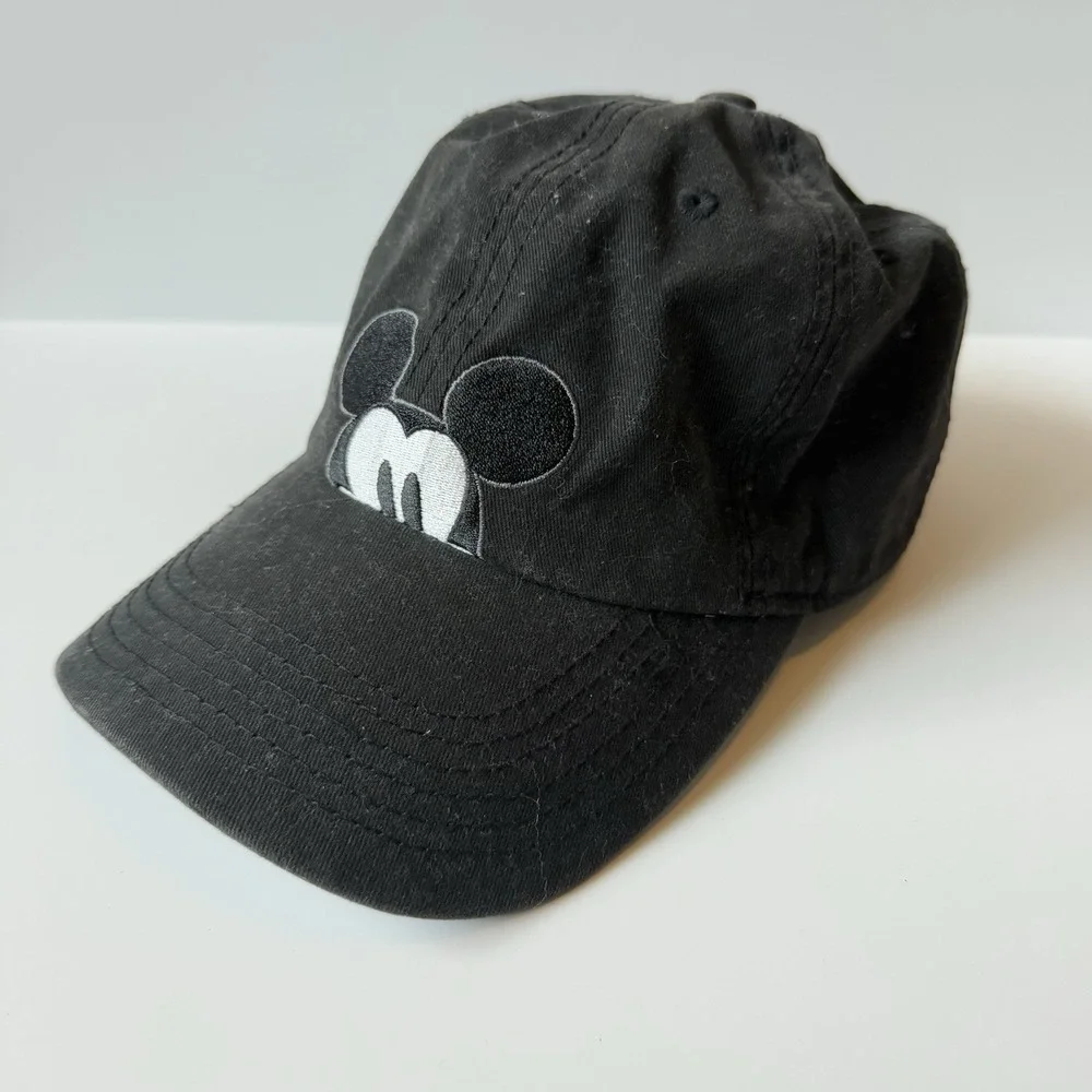 Comic Strip Print Disney Peek‎ A Boo Mickey Mouse & Friends Baseball Black Cap